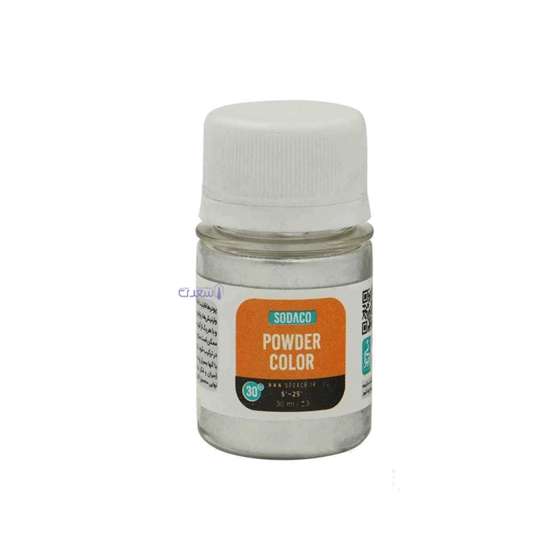 پودر صدف نقرهای سوداکو Sodaco حجم 30ml کد 07095 — تصویر ۲