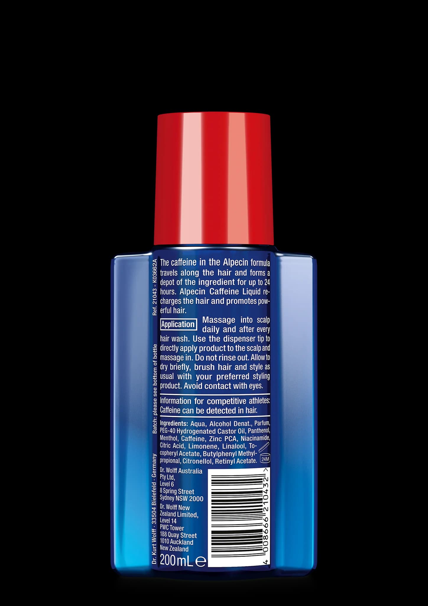 محلول مایع ضدریزش و تقویت مو لیکوئید کافئین آلپسين Alpecin Caffeine Liquid — تصویر ۲