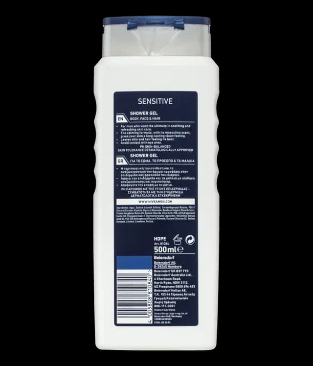 شامپو بدن مردانه سنستیو نیوا NIVEA MEN SENSITIVE SHOWER GEL — تصویر ۳