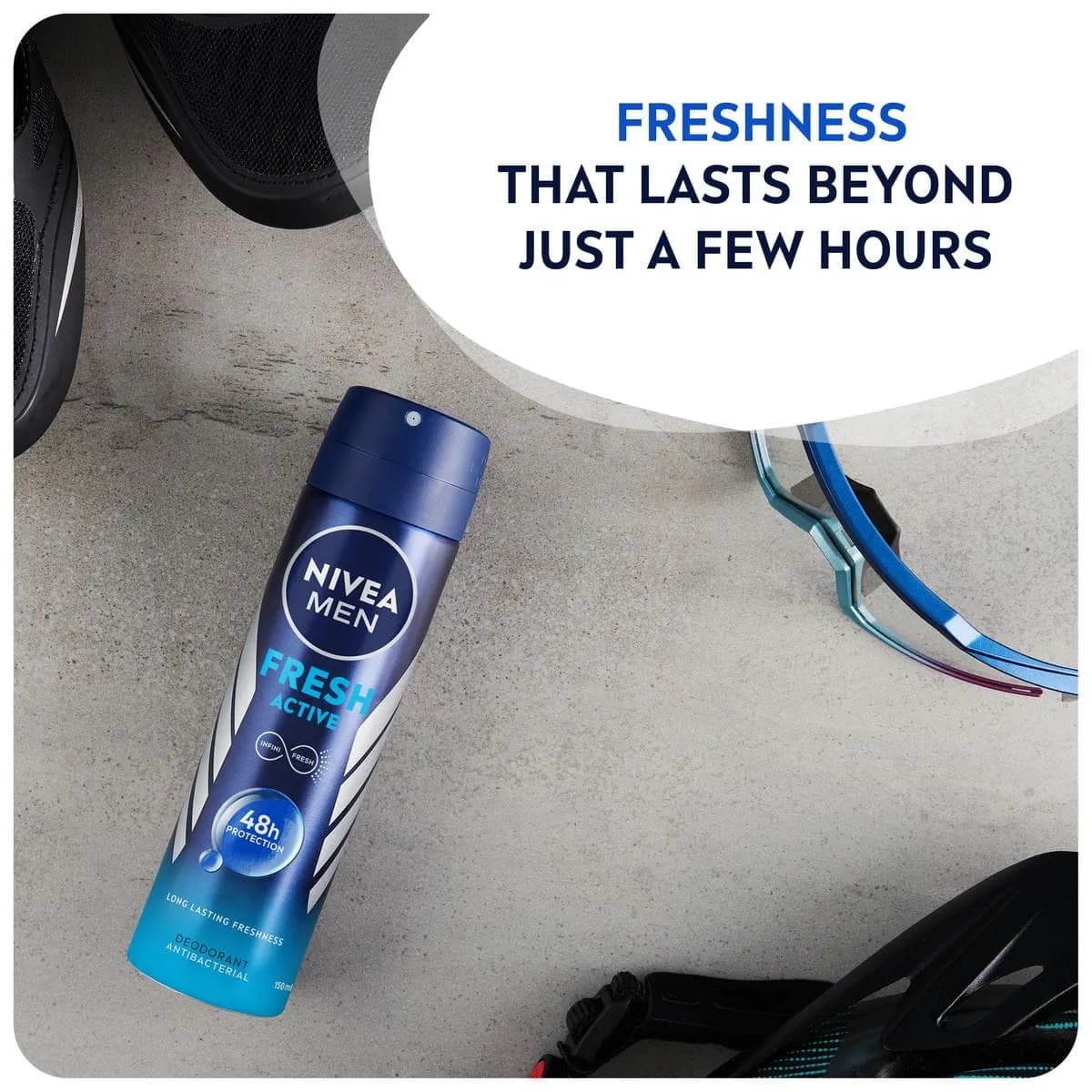 اسپری دئودورانت مردانه نیوا Fresh Active — تصویر ۳