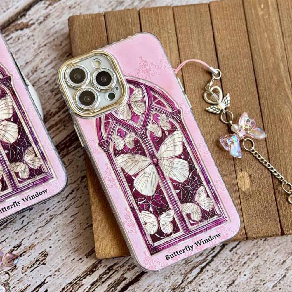 قاب Butterfly Window با آویز مناسب برای گوشی موبایل اپل آیفون iPhone 12 / 12 Pro / 12 Pro Max / iPhone 13 / 13 Pro / 13 Pro Max / iPhone 14 Pro / 14 Pro Max / iPhone 15 / 15 Pro / 15 Pro Max / iPhone — تصویر ۴