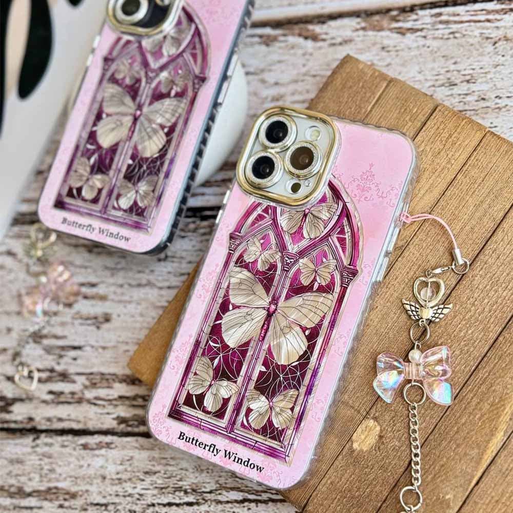 قاب Butterfly Window با آویز مناسب برای گوشی موبایل اپل آیفون iPhone 12 / 12 Pro / 12 Pro Max / iPhone 13 / 13 Pro / 13 Pro Max / iPhone 14 Pro / 14 Pro Max / iPhone 15 / 15 Pro / 15 Pro Max / iPhone — تصویر ۶