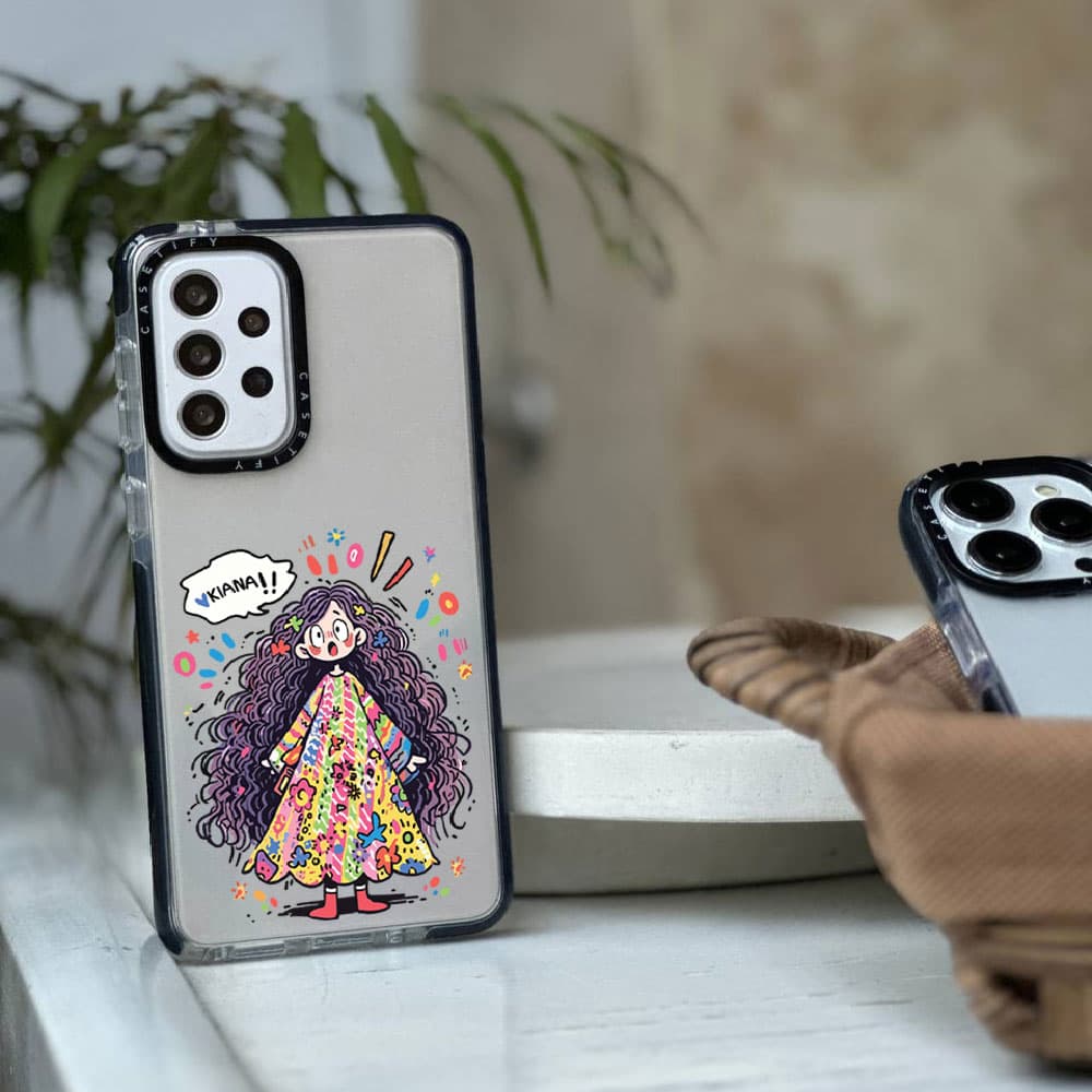 قاب شفاف چاپی سفارشی (کد 0242) مدل دختر آبنباتیه مناسب برای گوشی موبایل سامسونگ Galaxy A06 / A10S / A12 / A13 / A14 / A15 / A16 / A20 / A21S / A22 4G / A22 5G / A23 / A24 / A30 / A30S / A31 / A32 4G /