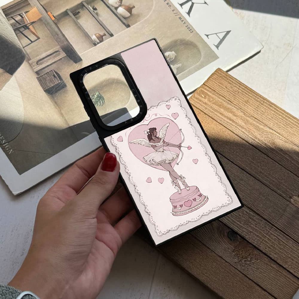 قاب چاپی سفارشی (کد 0339) مدل casetify بالرین صورتی pinki balerian مناسب برای گوشی موبایل سامسونگ Samsung Galaxy A12 / A13 / A14 / A15 / A21S / A22 4G / A23 / A24 / A25 / A30S / A31 / A32 4G / A32 5G — تصویر ۲
