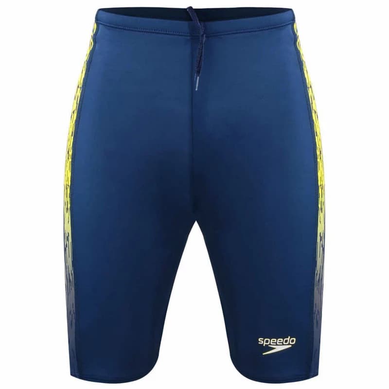 مایو اسپیدو ( Speedo ) مردانه حرفه ای پادار بلند سرمه ای رنگ