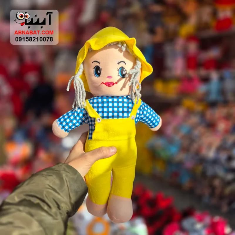 عروسک دختر ایستاده صورتی 40 سانتی کد 1495 — تصویر ۳