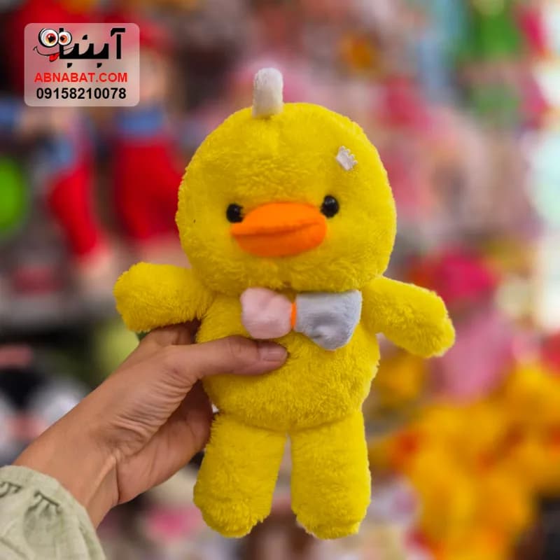 عروسک جوجه دونده زرد 27 سانتی کد 1490