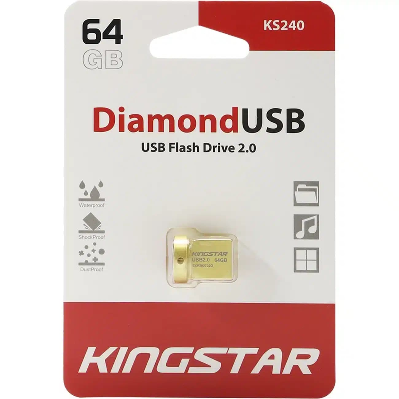 فلش مموری کینگ استار KingStar مدل KS240 ظرفیت 64 گیگابایت USB 2.0 — تصویر ۸