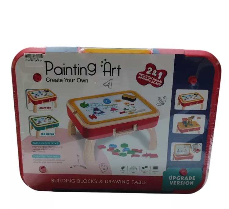 میز دوکاره نقاشی و لگو مدل multifunctional drawing board — تصویر ۲