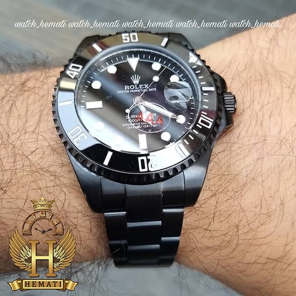 ساعت مردانه رولکس ساب مارینر Rolex submariner rosb100 مشکی — تصویر ۲
