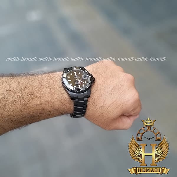 ساعت مردانه رولکس ساب مارینر Rolex submariner rosb100 مشکی — تصویر ۳