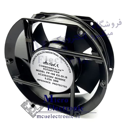 فن بلبرینگی 220v 15×17 قطر 5 15 در 17