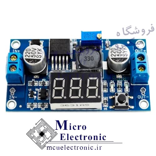ماژول کاهنده LM2596 به همراه نمایشگر