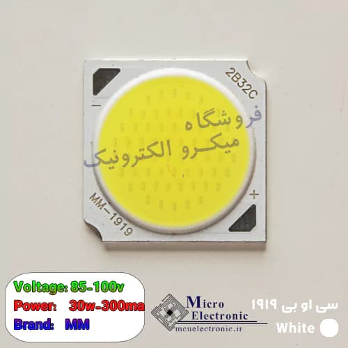 سی او بی 1919 30 وات 300 میلی آمپر سفید و آفتابی — تصویر ۳