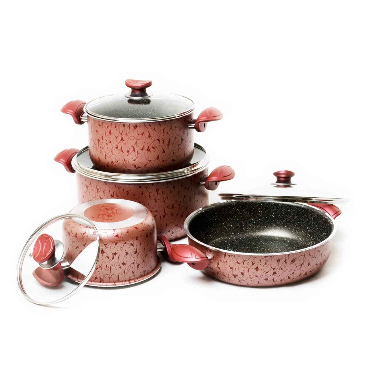 سرویس 8 پارچه اروپا گلدار برند کویر — تصویر ۳