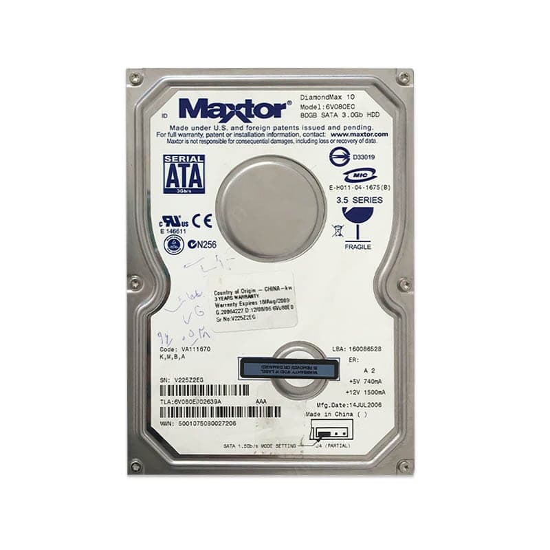 هارد اینترنال 80 گیگ Maxtor DiamondMax 80GB استوک