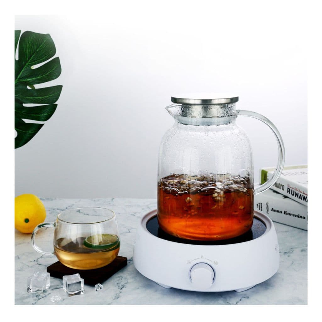 پارچ پیرکس درب استیل گنجایش 1/8L کد m252 — تصویر ۵