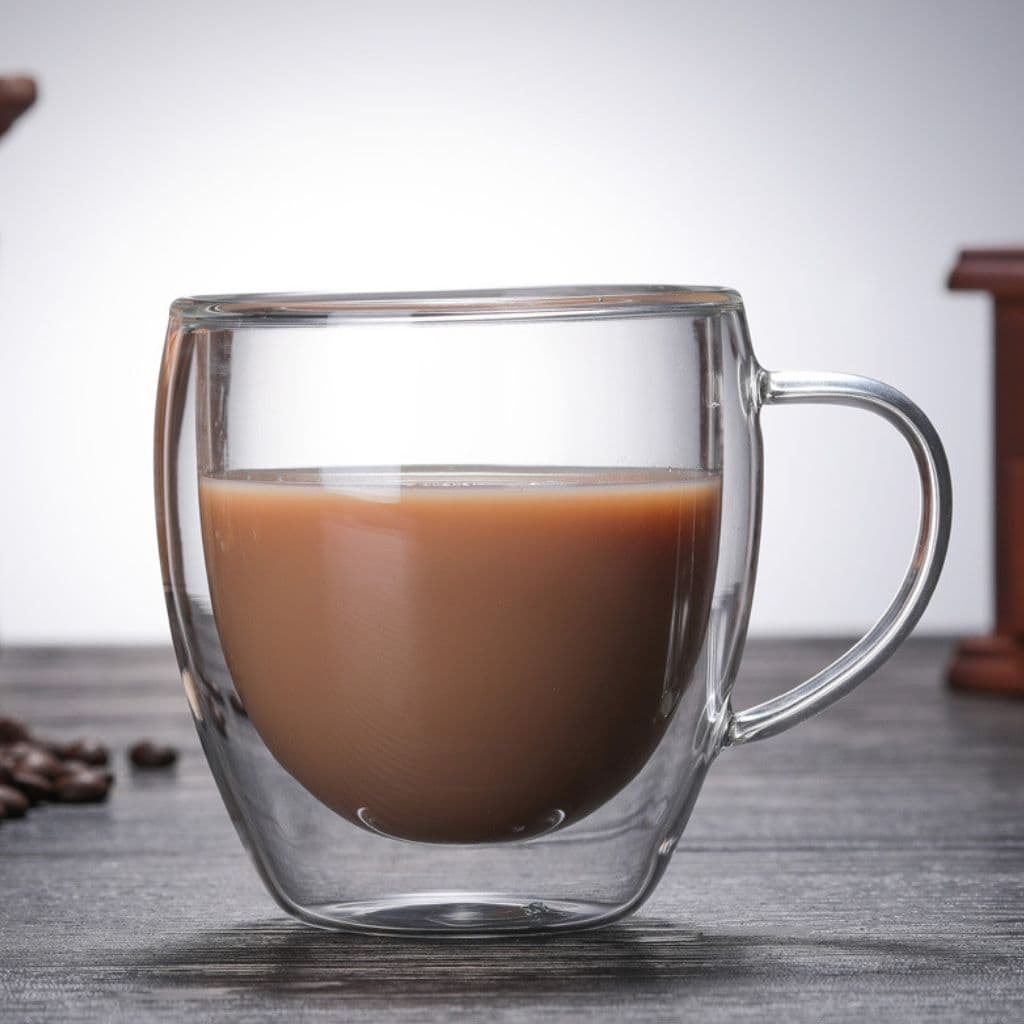 ماگ دوجداره شیشه ای سایز متوسط گنجایش 250ml — تصویر ۲