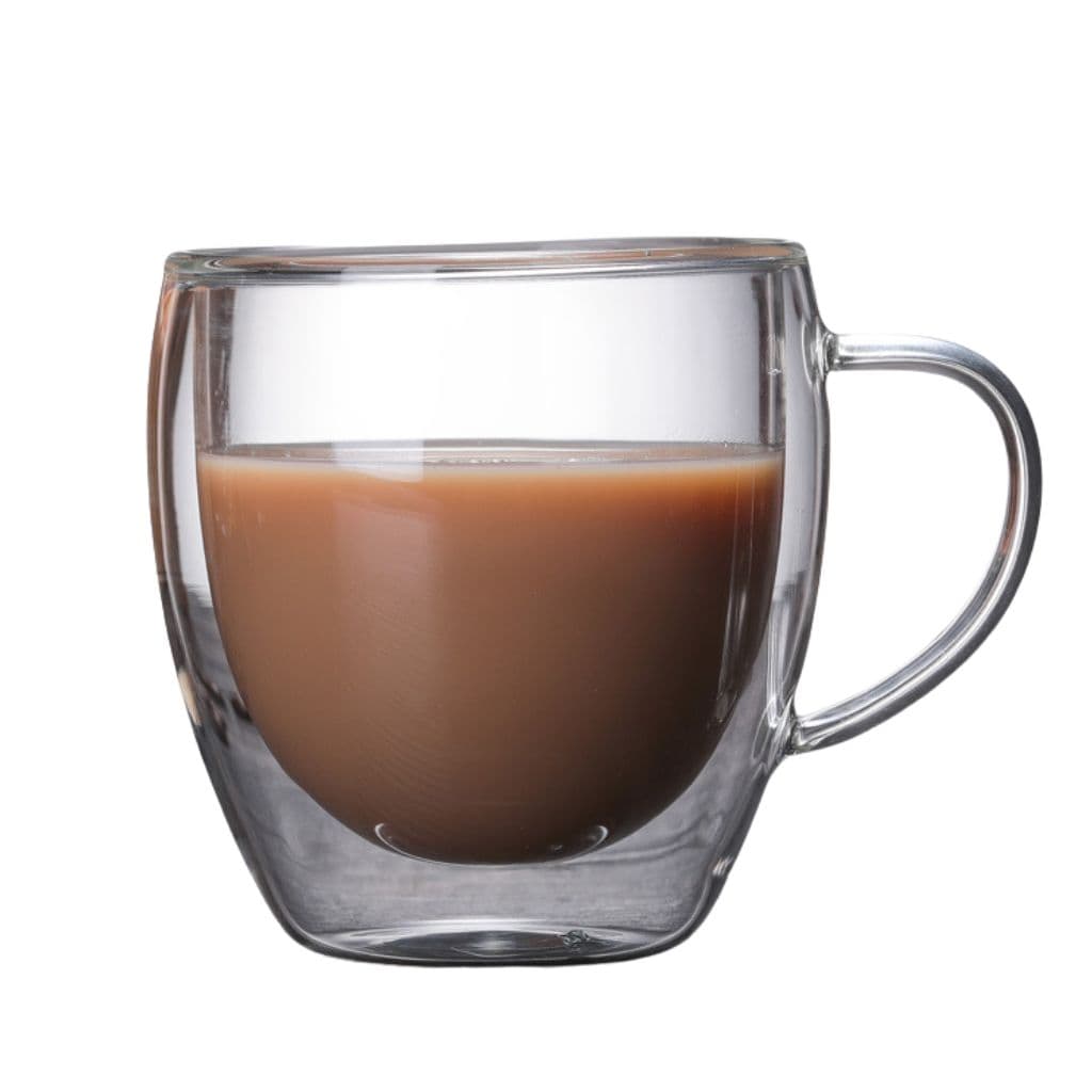 ماگ دوجداره شیشه ای سایز متوسط گنجایش 250ml