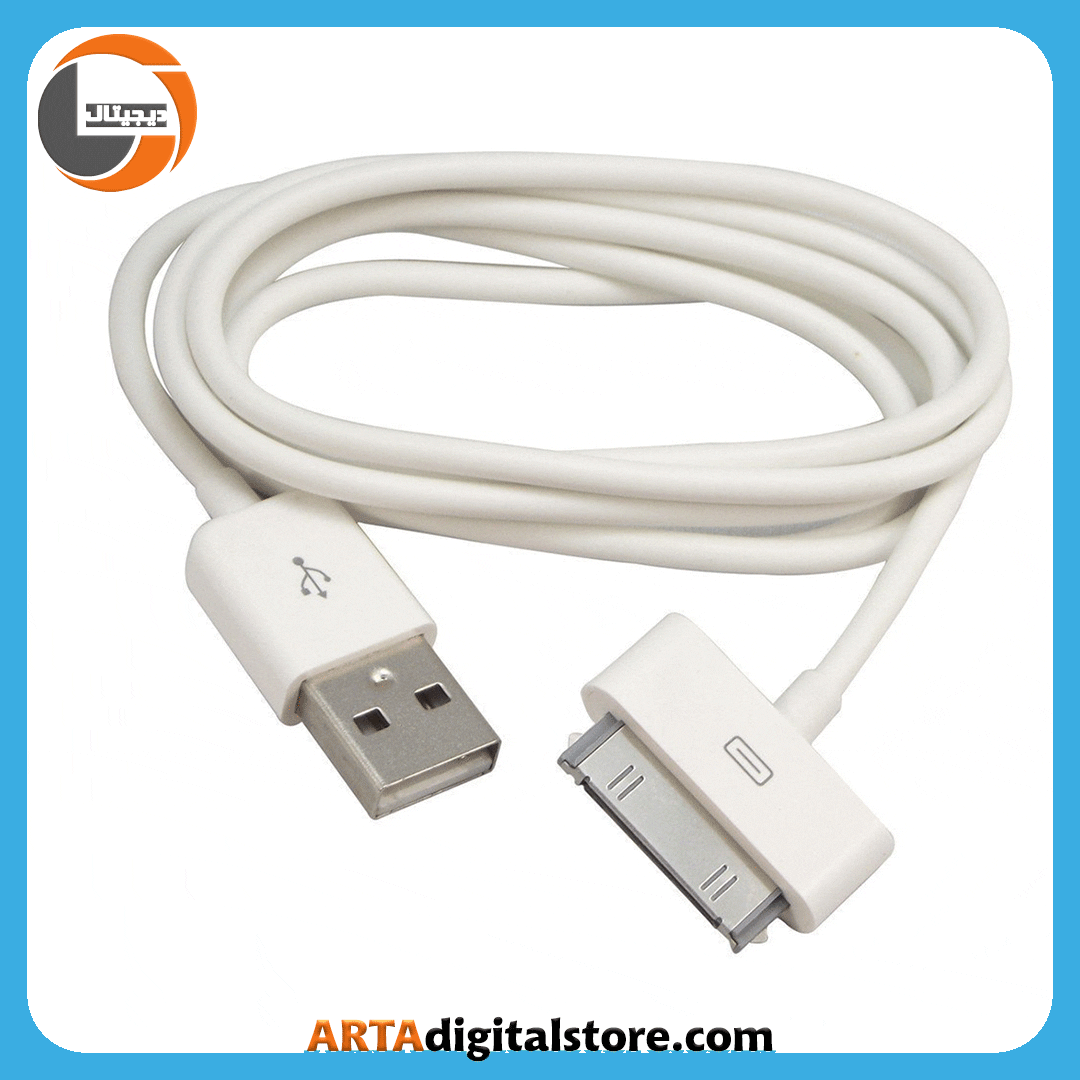کابل اپل لایتنینگ آیفون 4 اورجینال Apple iPhone 4 Lightning Cable — تصویر ۲