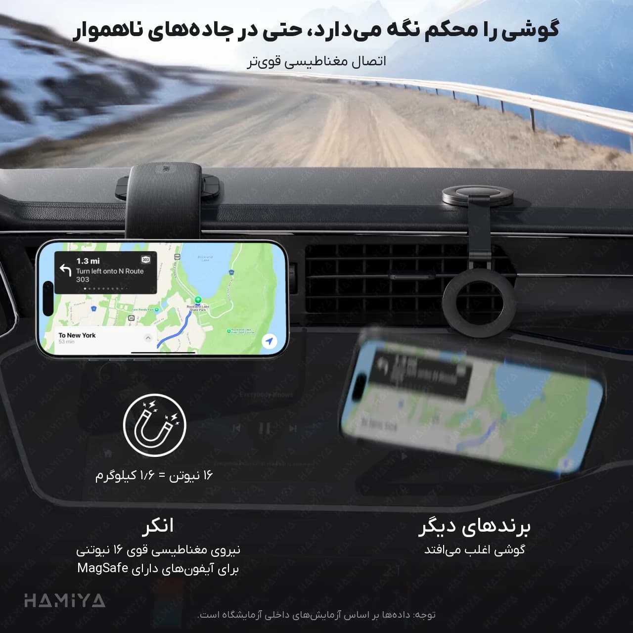 پایه نگهدارنده مغناطیسی گوشی موبایل انکر مدل A9110 با قابلیت چرخش 360 درجه — تصویر ۴