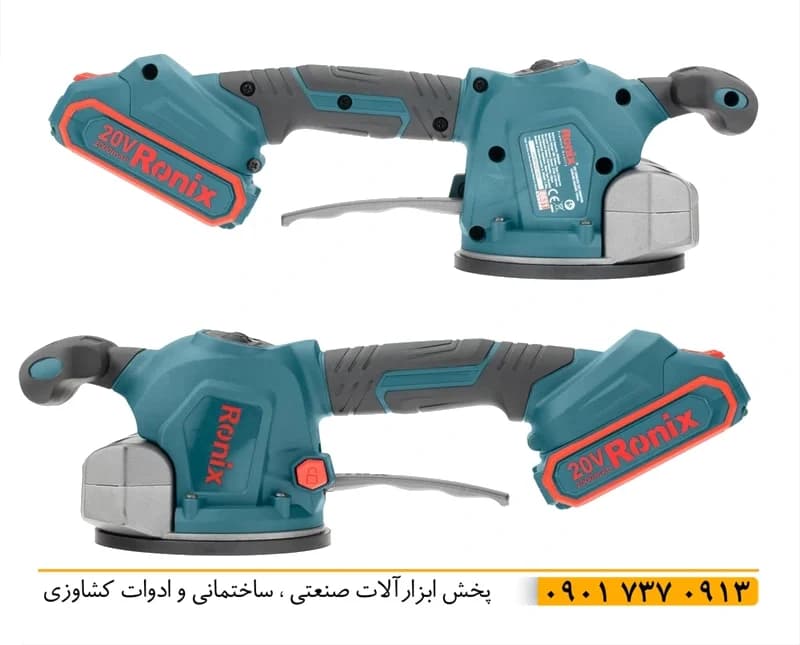 ویبراتور شارژی 130 میل رونیکس مدل 8631 با 2 باتری 20 ولت سیم پیچ مسی کیف حمل قدرت بالا و کاملا دقیق