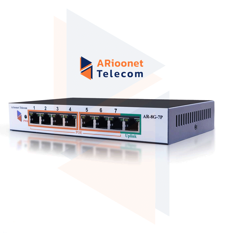 سوئیچ 8 پورت مدیریتی AR-SWMP8-1E