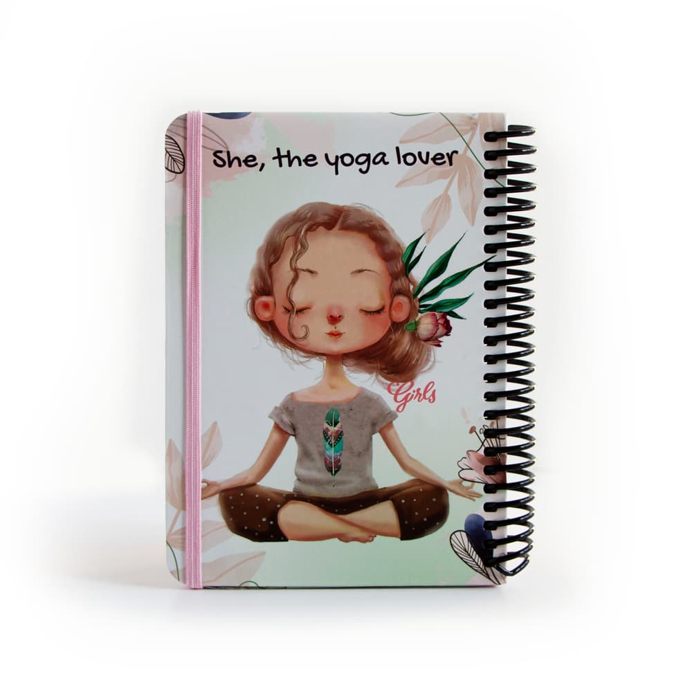 دفتر خط دار طرح yoga lover دات نوت — تصویر ۲