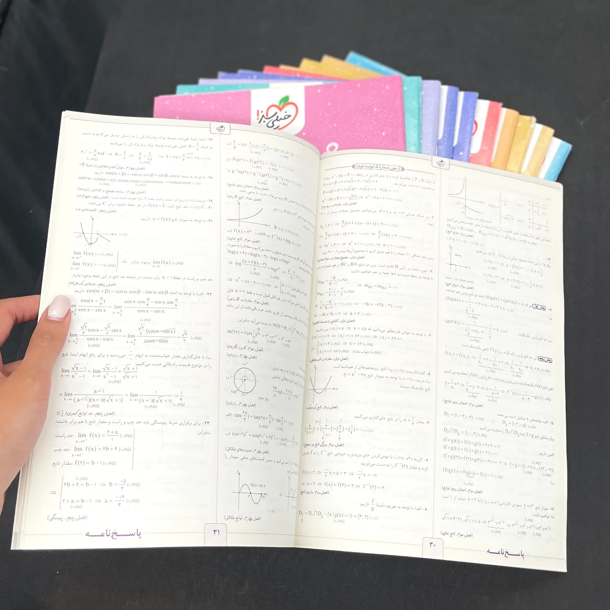 پک کتابهای شب امتحان یازدهم ریاضی خیلی سبز — تصویر ۴