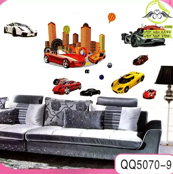 استیکر دیواری کودکانه ماشین