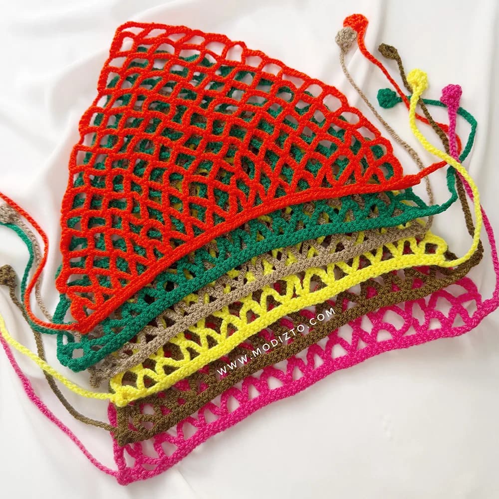 باندانا (مینی اسکارف) بافتنی