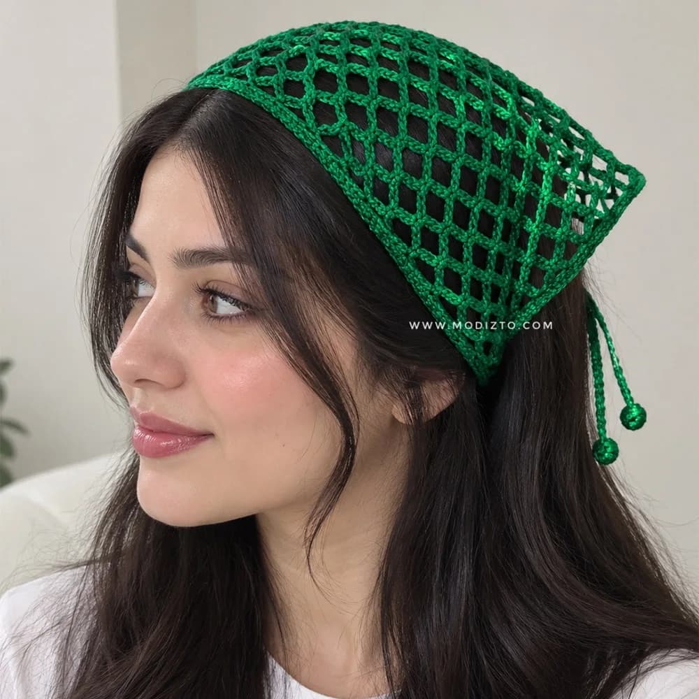 باندانا (مینی اسکارف) بافتنی — تصویر ۲