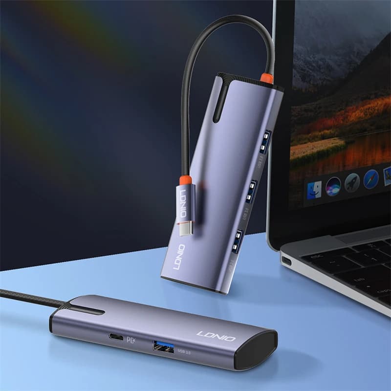 هاب USB-C پنج پورت LDNIO DS-15U — تصویر ۸