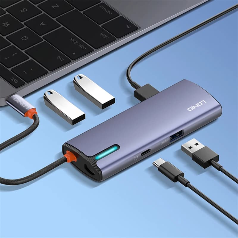هاب USB-C پنج پورت LDNIO DS-15U — تصویر ۶