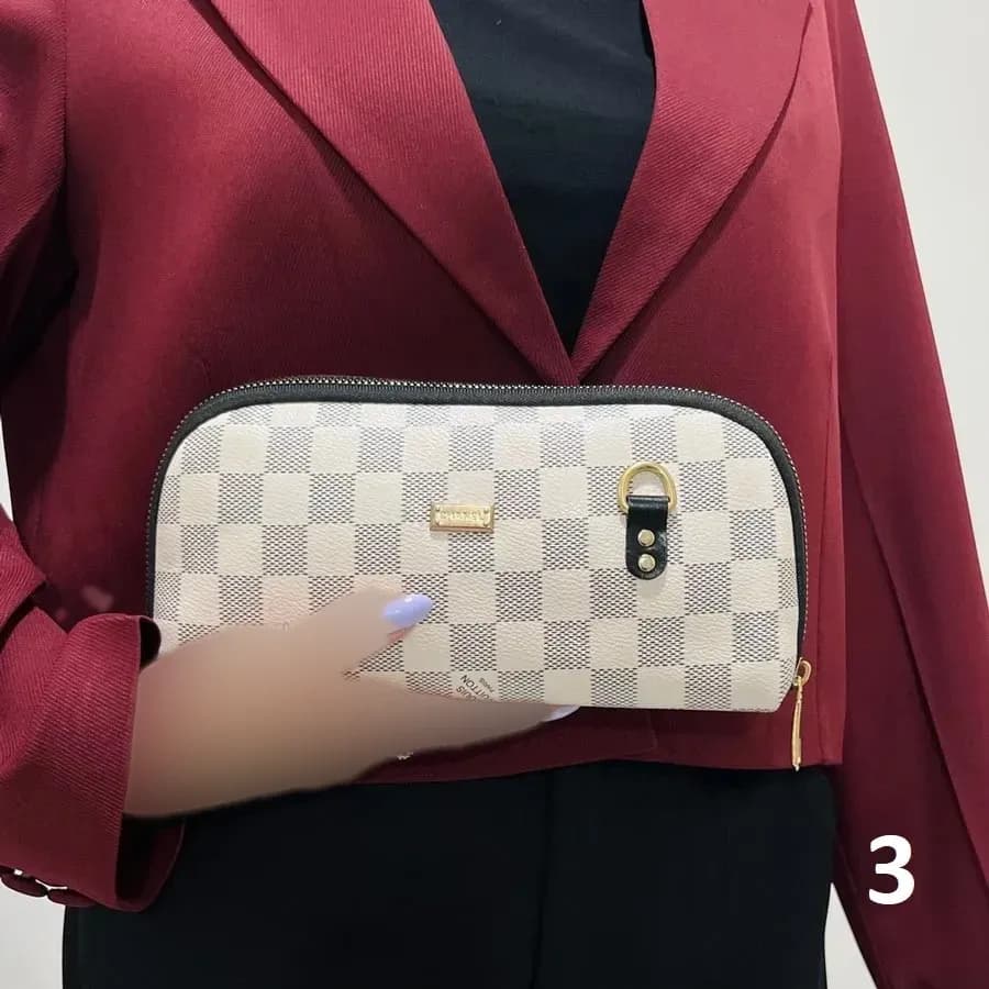 کیف دستی و دوشی زنانه طرح دار چرم صنعتی — تصویر ۶