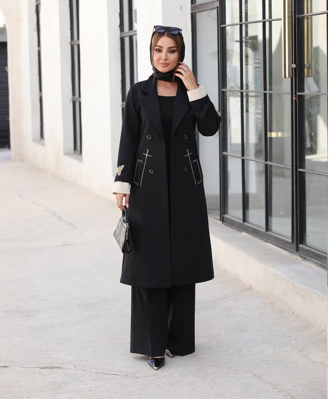 مانتو یقه انگلیسی آنیکا — تصویر ۳