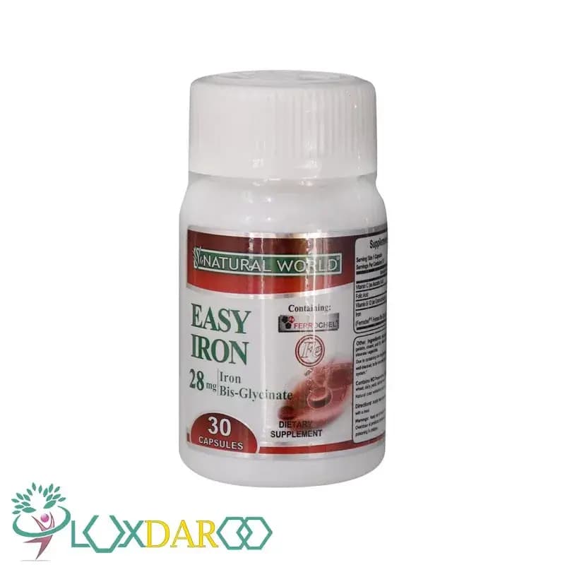 کپسول ایزی آیرون نچرال ورلد ۳۰ عددیNatural World Easy Iron 30 Caps