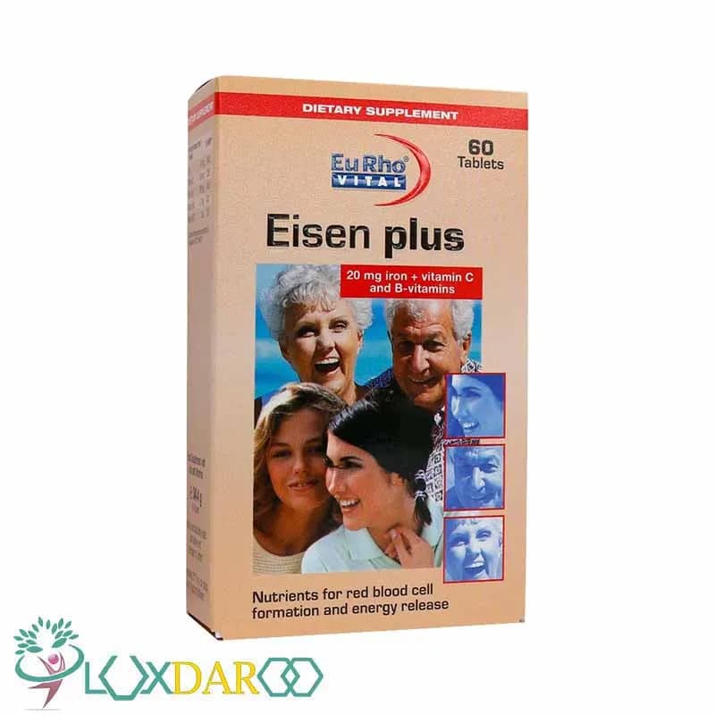 قرص آیزن پلاس یوروویتال ۶۰ عددیEurho Vital Eisen Plus 60 Tablets
