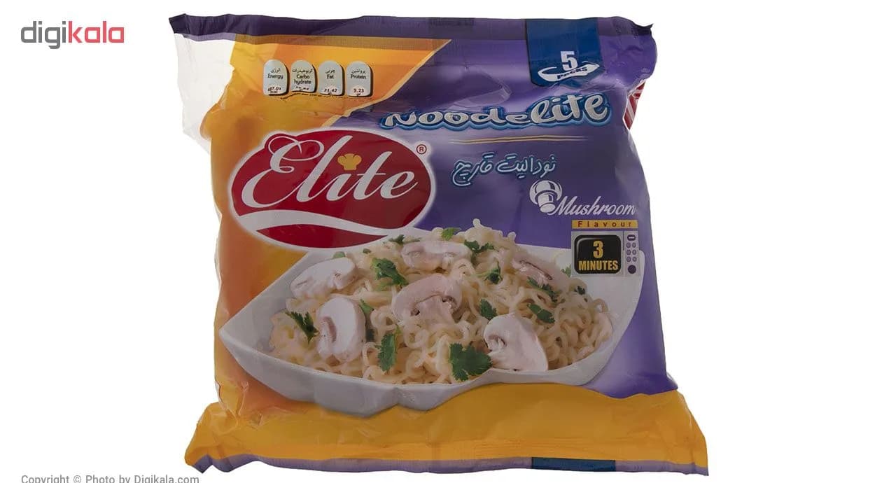 نودل با طعم قارچ الیت – 375 گرم — تصویر ۲