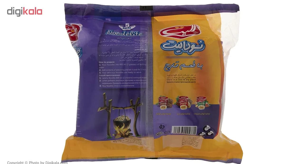 نودل با طعم قارچ الیت – 375 گرم — تصویر ۳