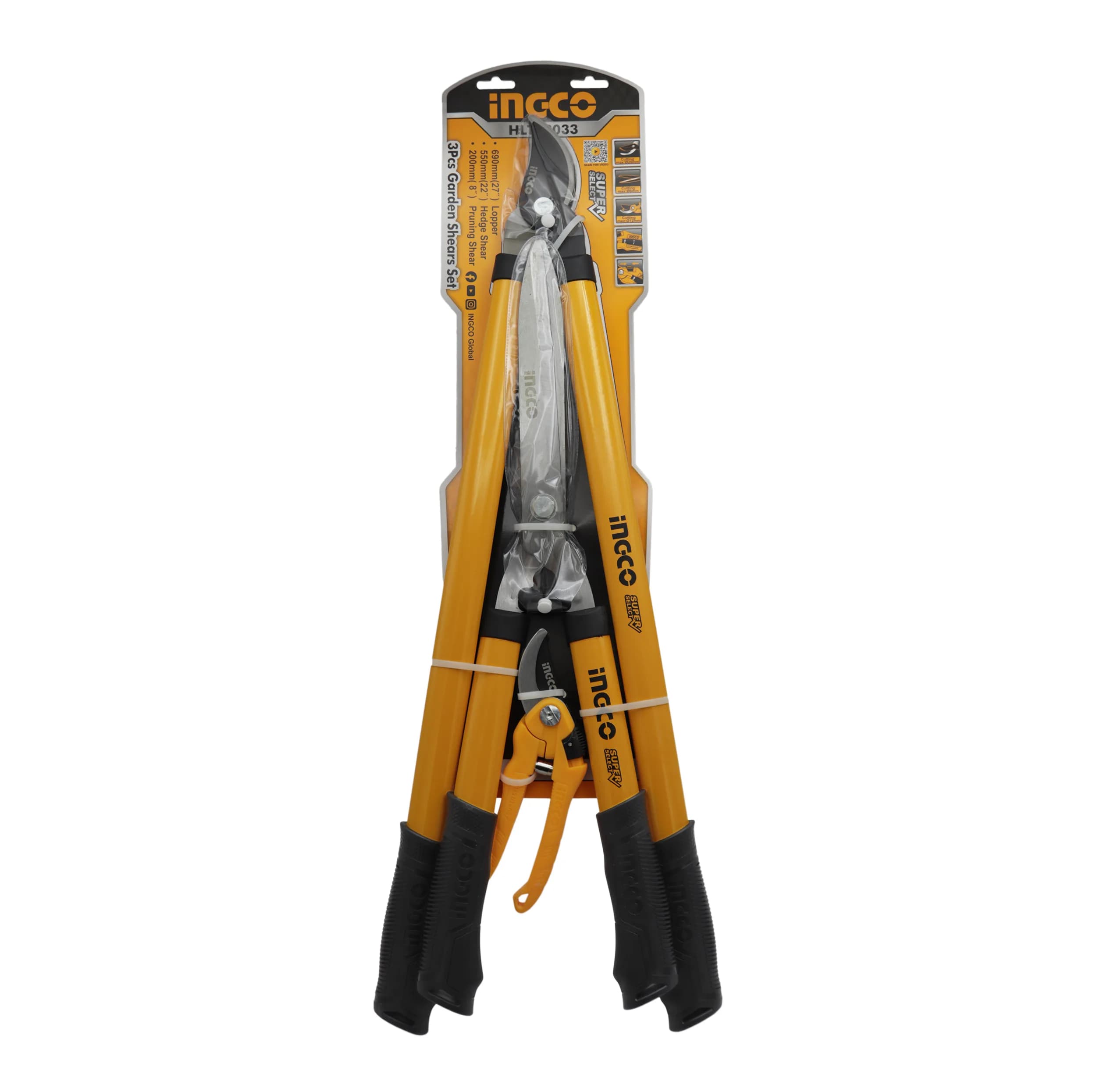 ابزار باغبانی اینکو مدل YPZ-HLT78033 مجموعه 3 عددی