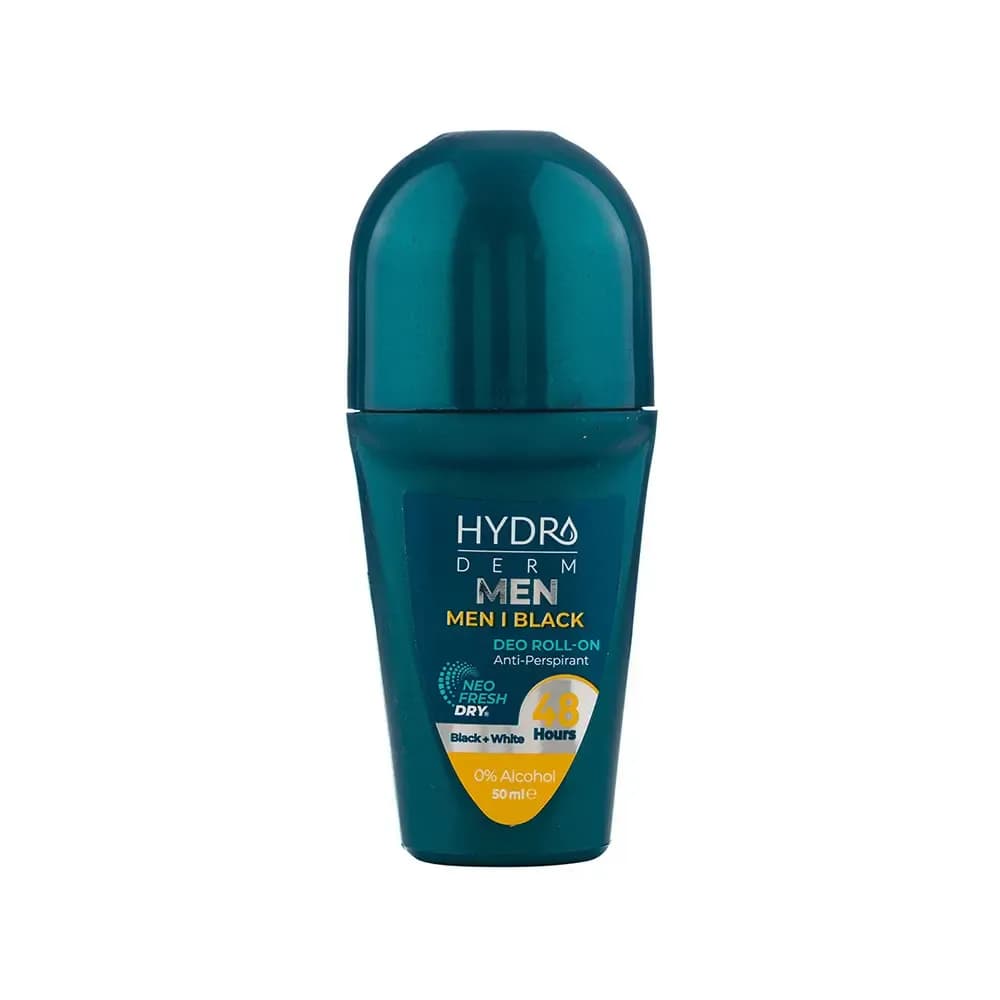 رول ضد تعریق اقایان هیدرودرم (Hydroderm) مدل Men I Black حجم ۵۰ میلی‌لیتر