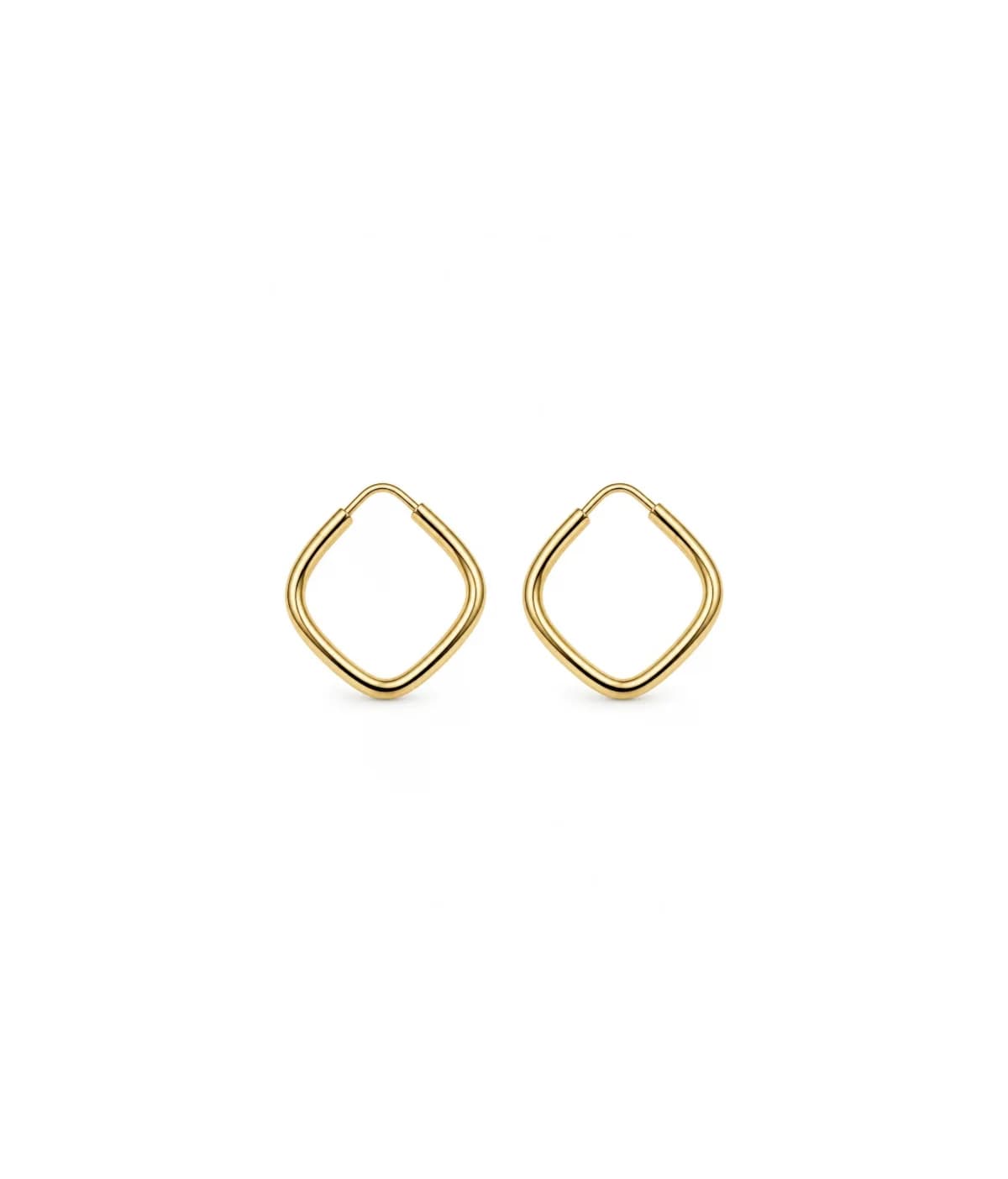 گوشواره حلقه‌ای طلا مربع سایز کوچک