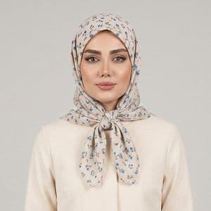 مینی اسکارف زنانه مدل نخی شکوفه ریز گلدار