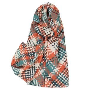 شال زنانه مدل پاییزه کح راه طرح چهارخونه جدید کد ana-2775