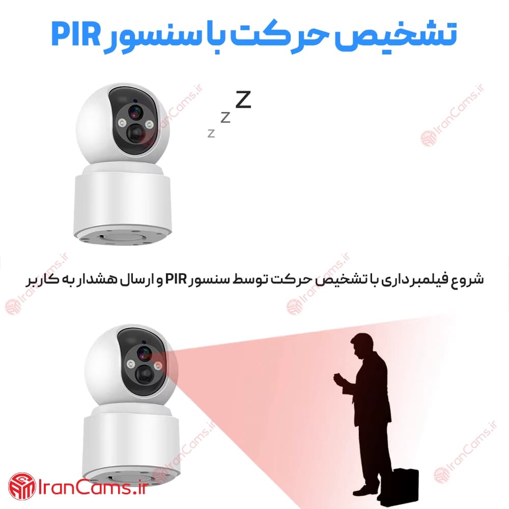 دوربین شارژی سیم کارت خور V380 PRO مدل VQ001 — تصویر ۸