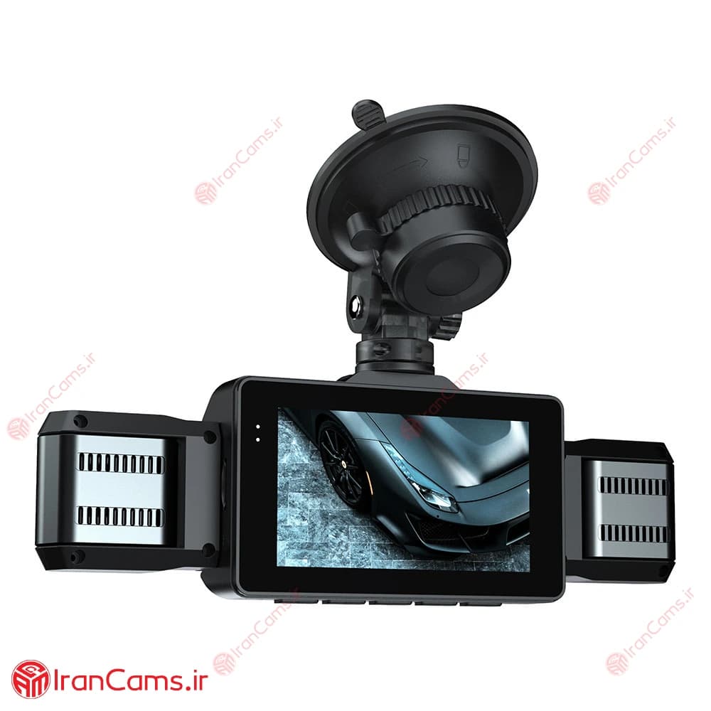 دوربین ثبت وقایع خودرو 360 درجه وای فای 4 لنز مانیتوردار مدل 4K-SW — تصویر ۴