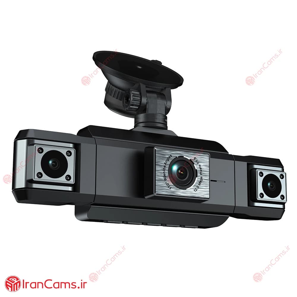 دوربین ثبت وقایع خودرو 360 درجه وای فای 4 لنز مانیتوردار مدل 4K-SW — تصویر ۳