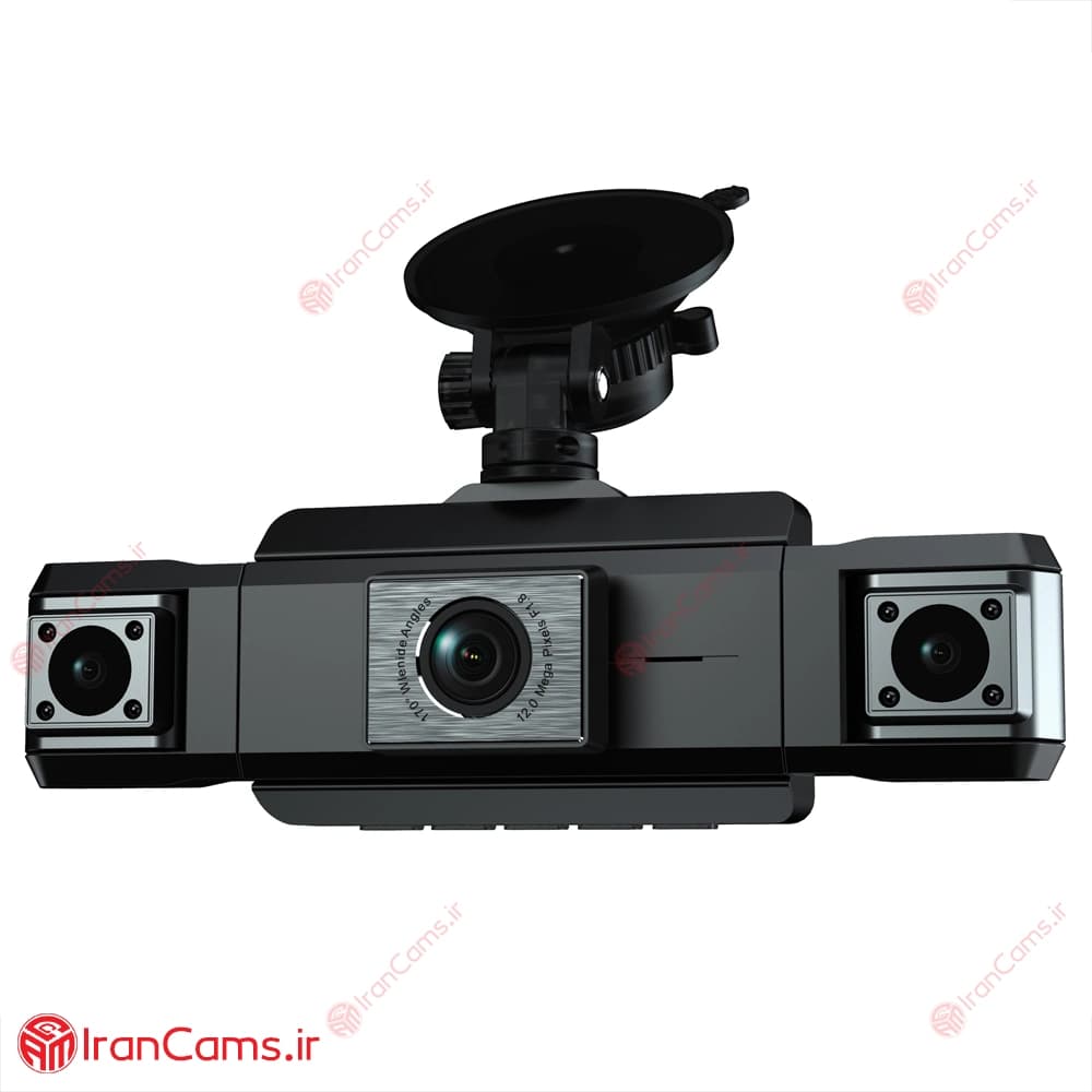 دوربین ثبت وقایع خودرو 360 درجه وای فای 4 لنز مانیتوردار مدل 4K-SW — تصویر ۲