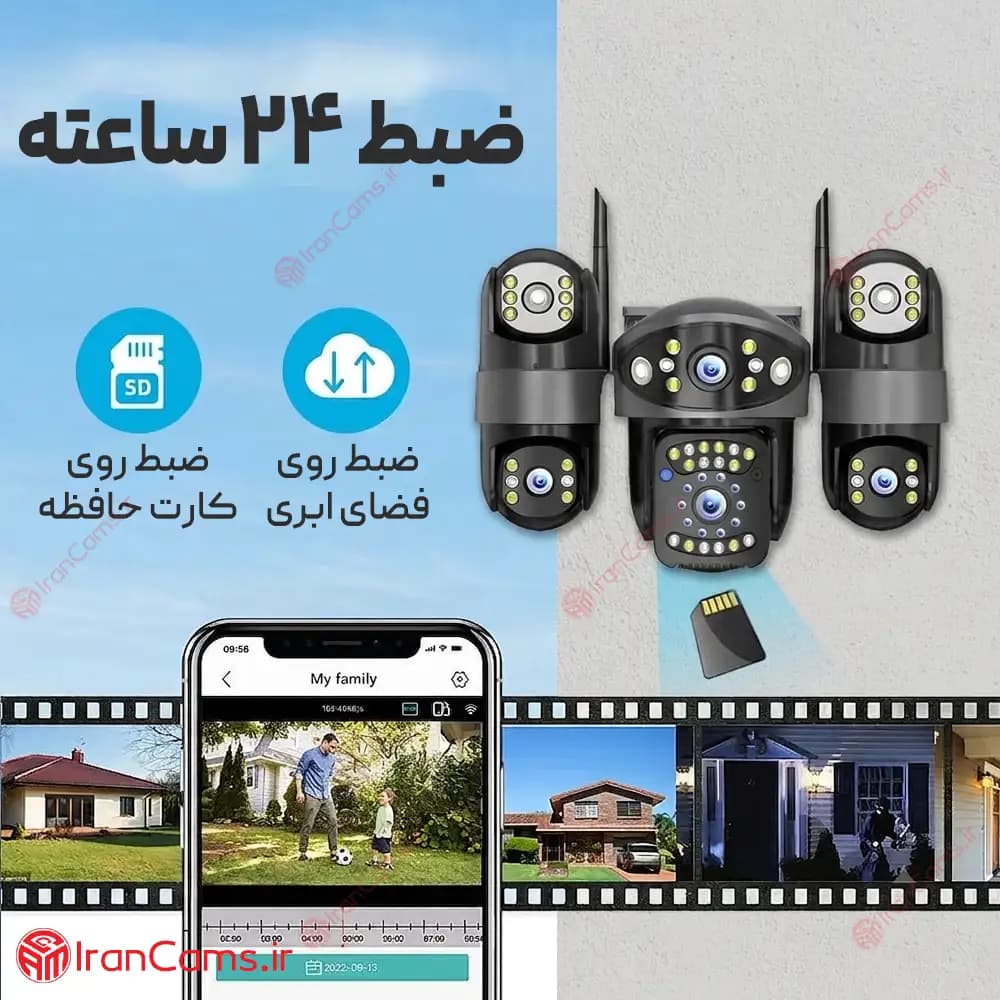 دوربین سیم کارتی 3 لنز 12 مگاپیکسل O-KAM PRO مدل WQQ868-WP — تصویر ۷